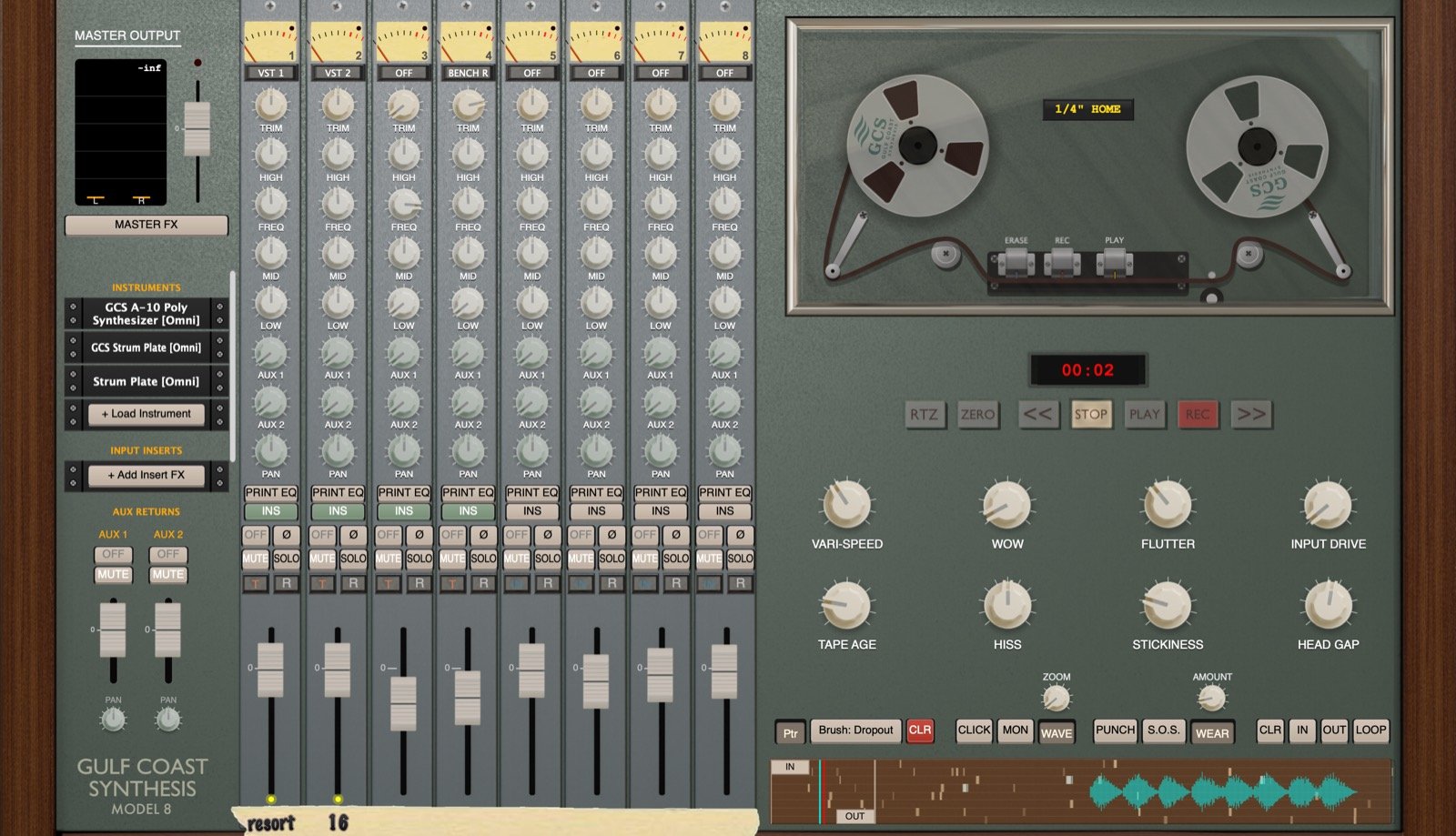 GCS Model 8 console, Mk I theme