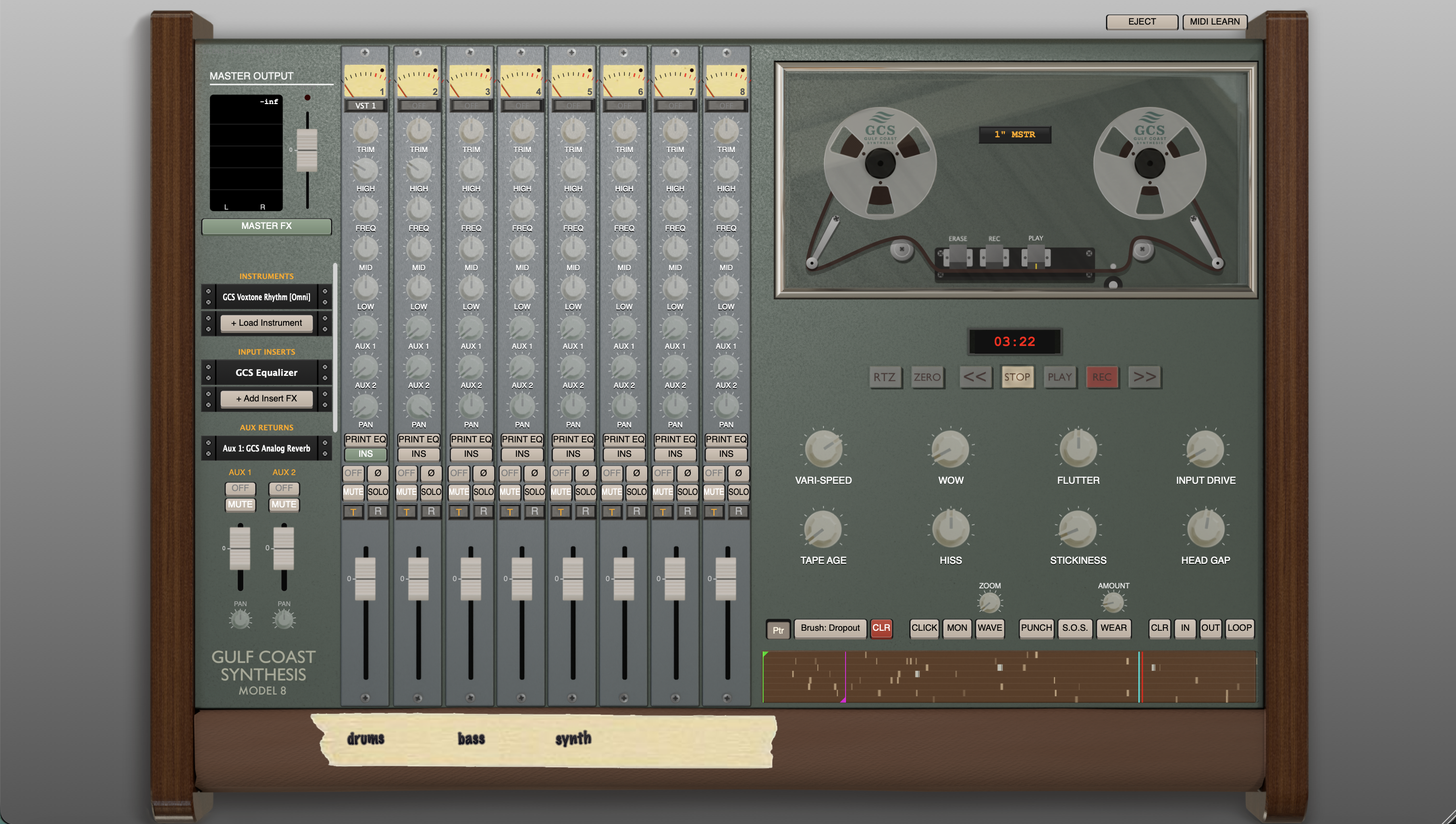 GCS Model 8 Main Interface